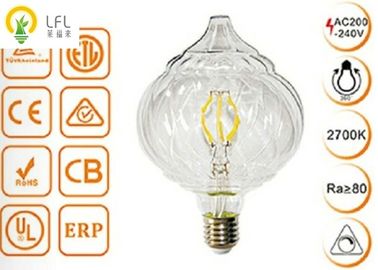 Bombillas llevadas decorativas de cristal claras, bulbos de la lámpara de la calabaza LED de la extremidad de Dimmable