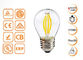 bulbos decorativos del filamento LED de 4W G45 Dimmable con el vidrio de oro/claro