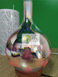 los bulbos decorativos mágicos de cristal de 3D LED con color cambian el material 12W del ABS